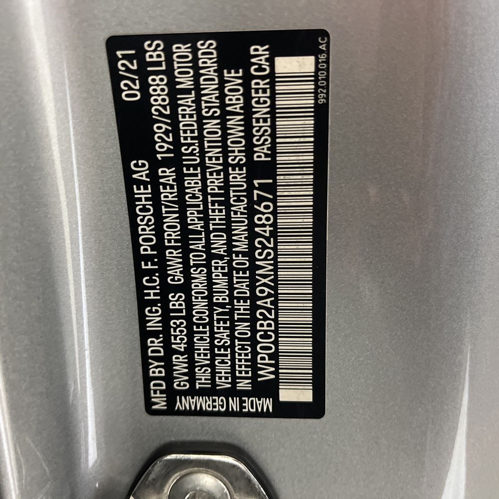2021 Porsche 911 Carrera 4S