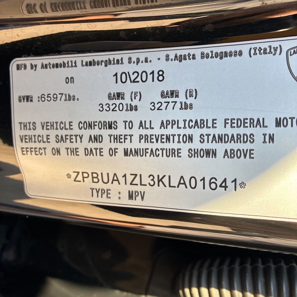 2019 Lamborghini Urus