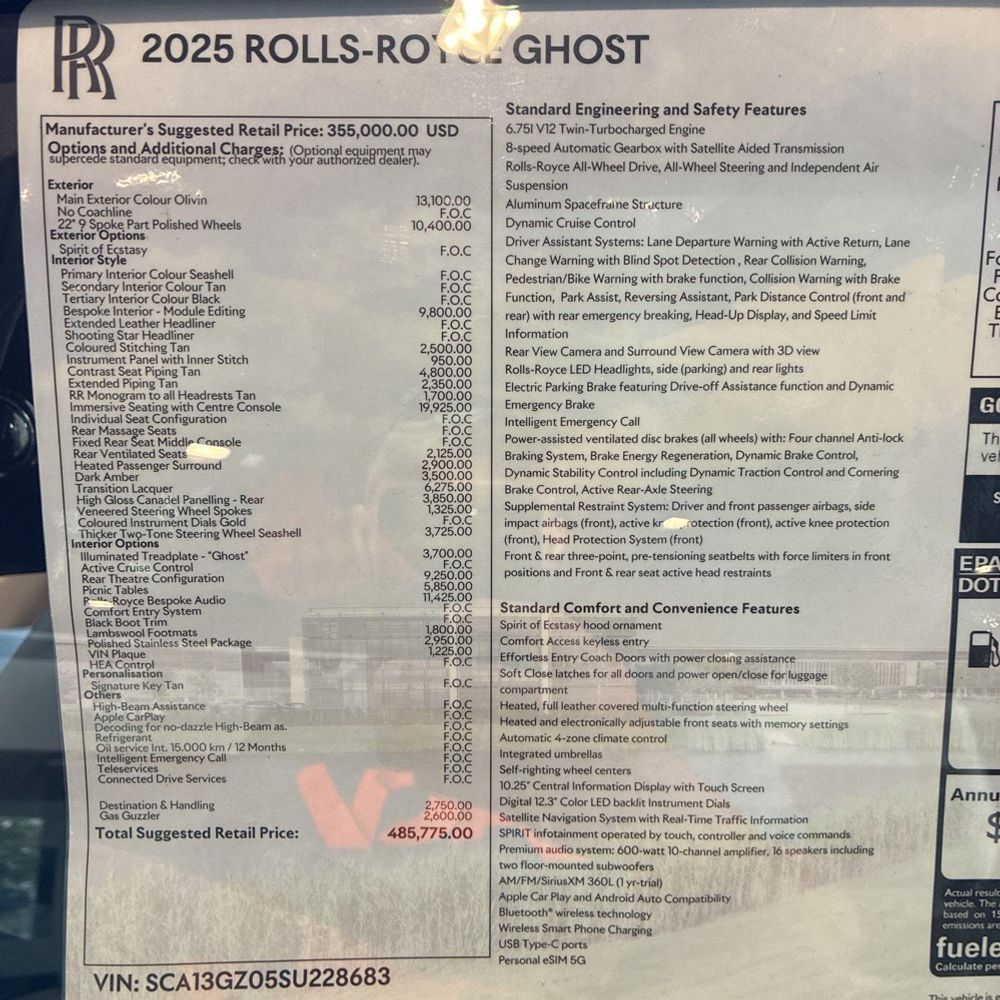 2025 Rolls-Royce Ghost