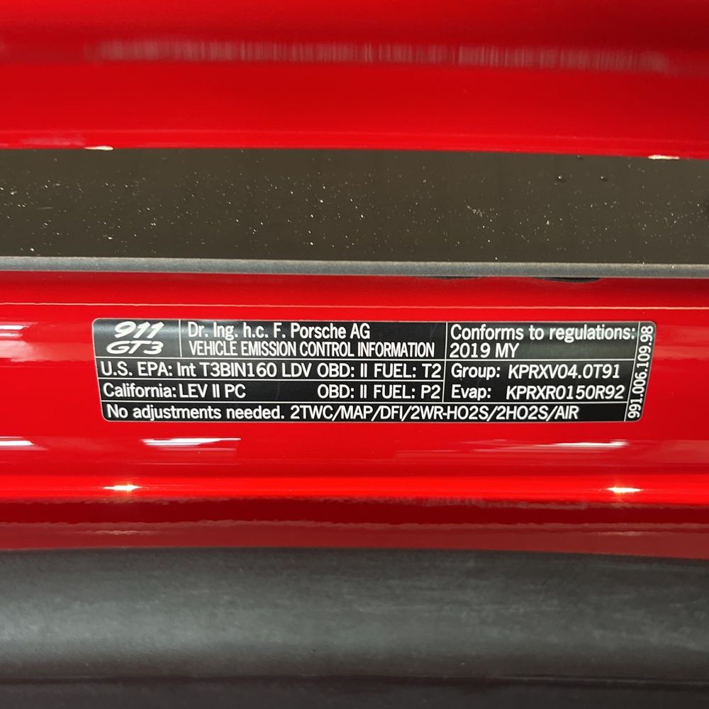 2019 Porsche 911 GT3