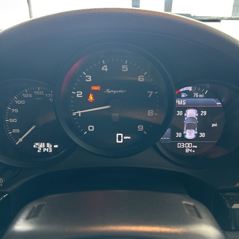 2016 Porsche Boxster Spyder