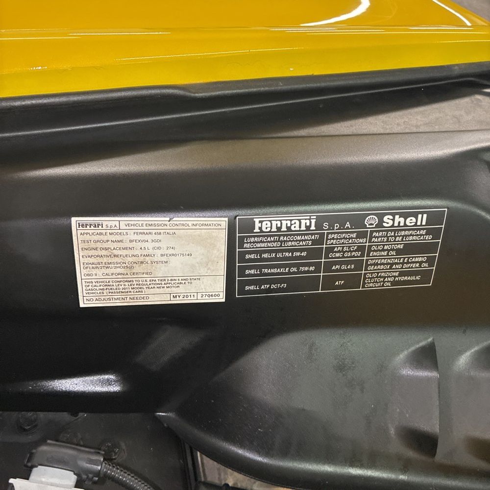 2011 Ferrari  458