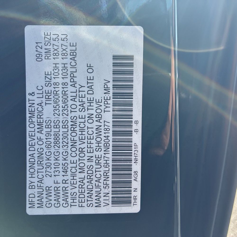 2022 Honda Odyssey EX-L