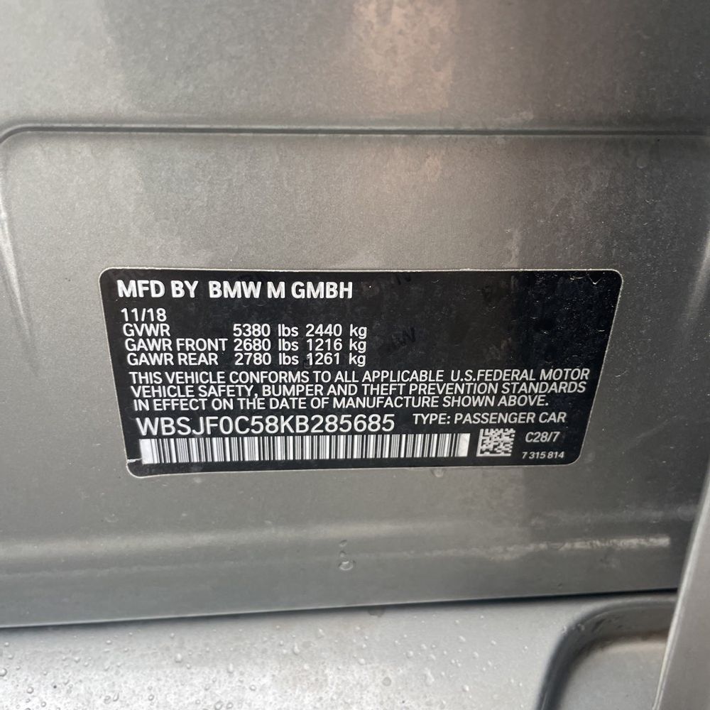 2019 BMW M5
