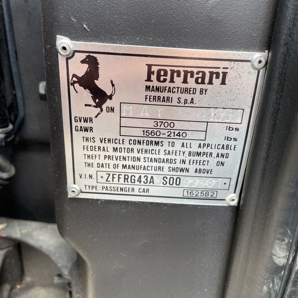 1995 Ferrari  Spyder  NA