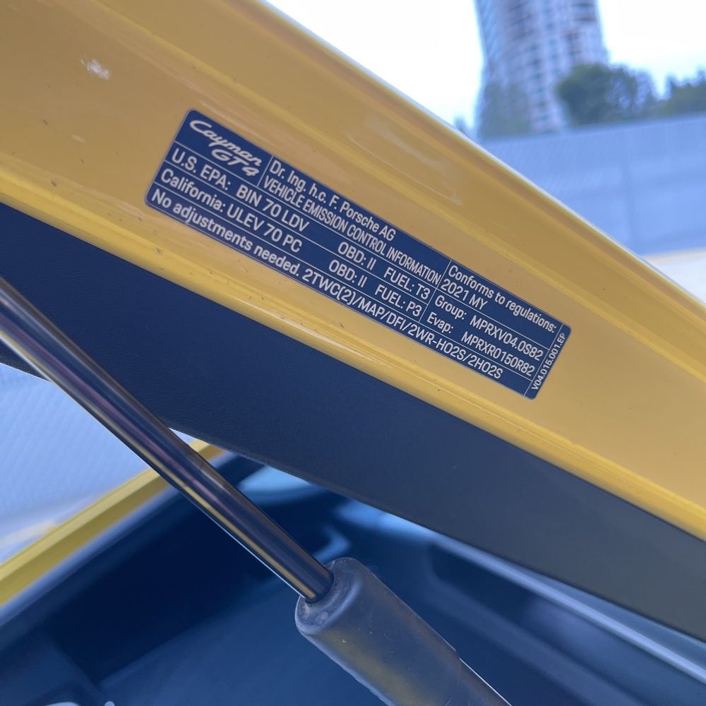 2021 Porsche 718 Cayman GT4