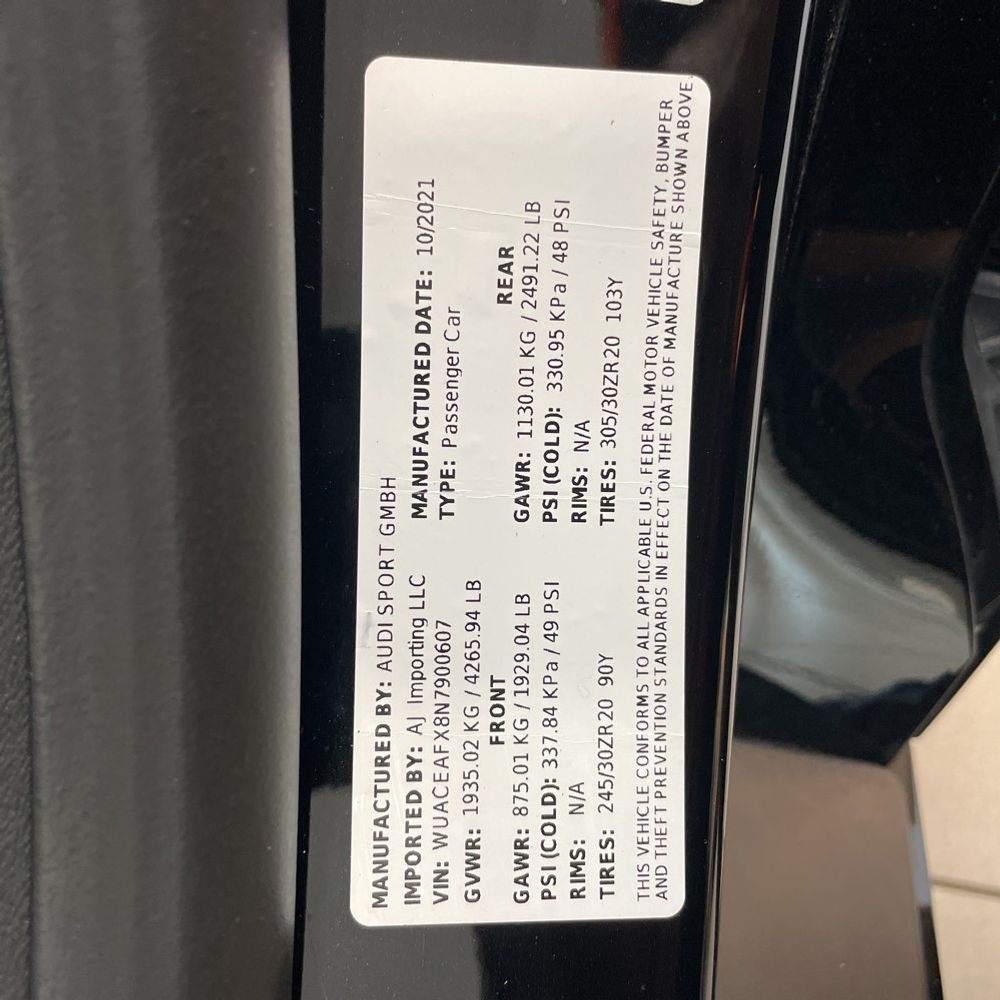 2022 Audi R8 V10
