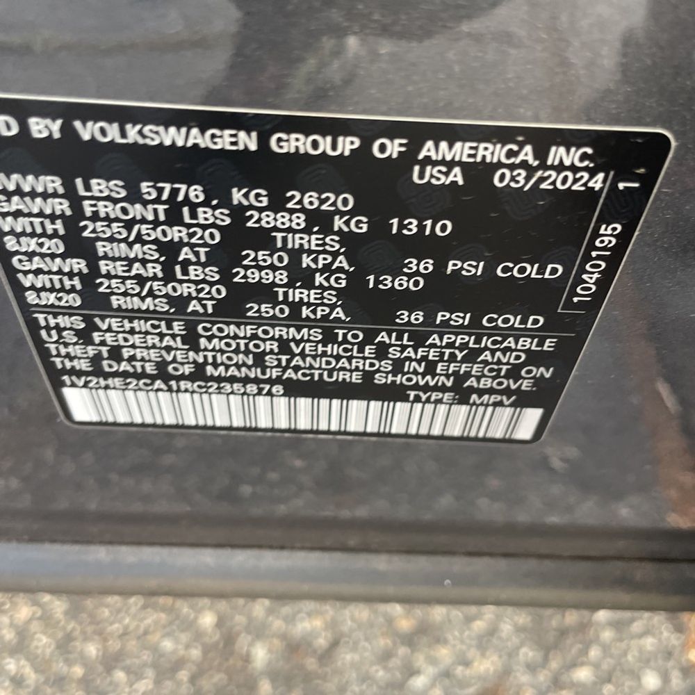 2024 Volkswagen Atlas Cross Sport SE 4Motion