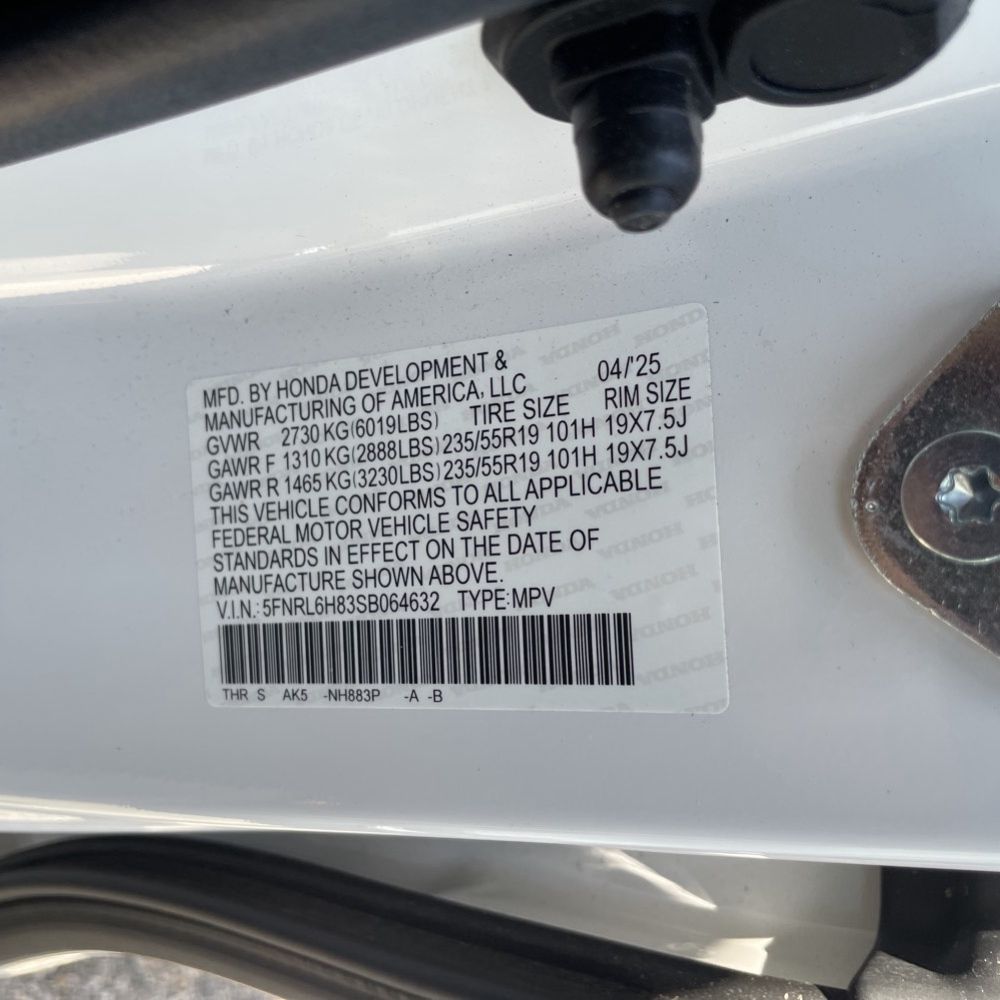 2025 Honda Odyssey Touring