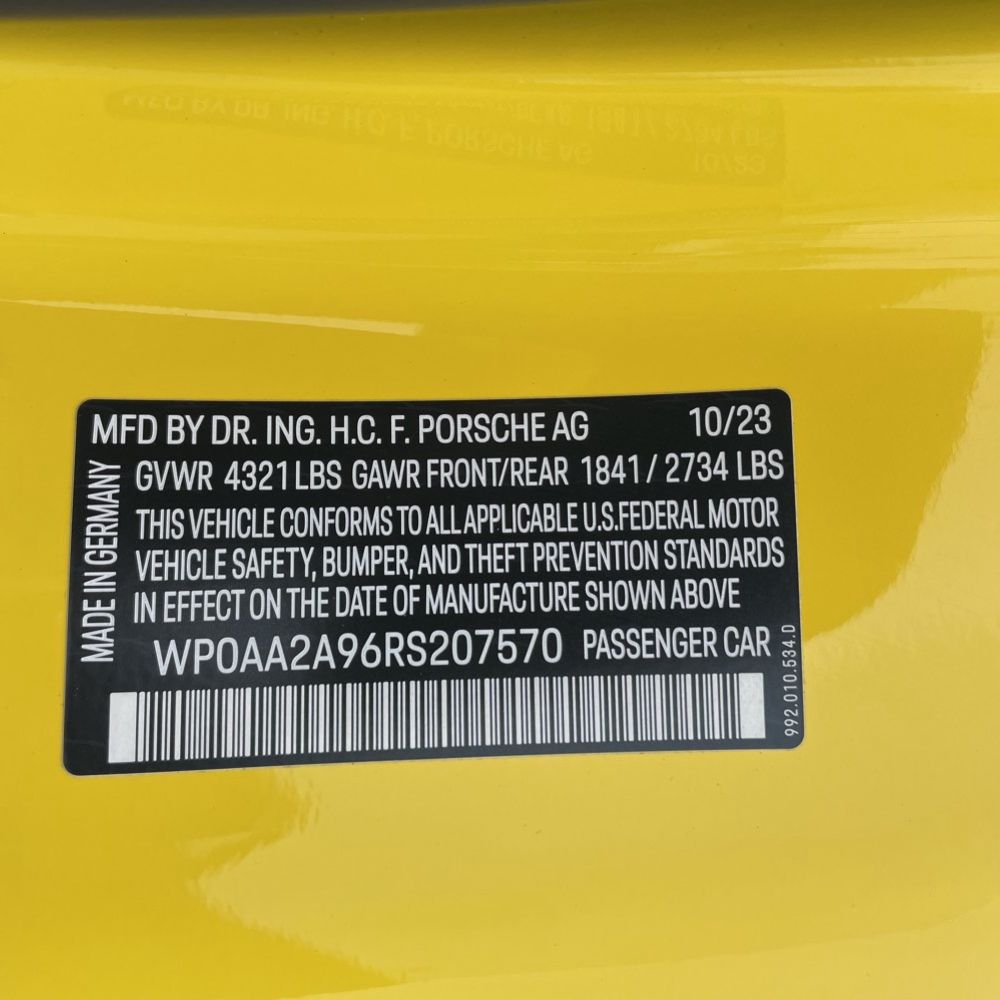 2024 Porsche 911 Carrera T
