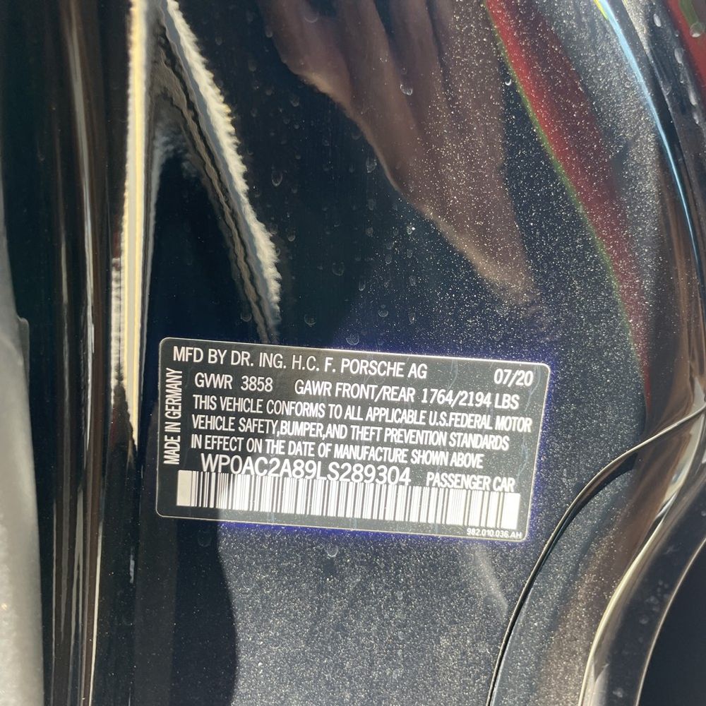 2020 Porsche 718 Cayman GT4