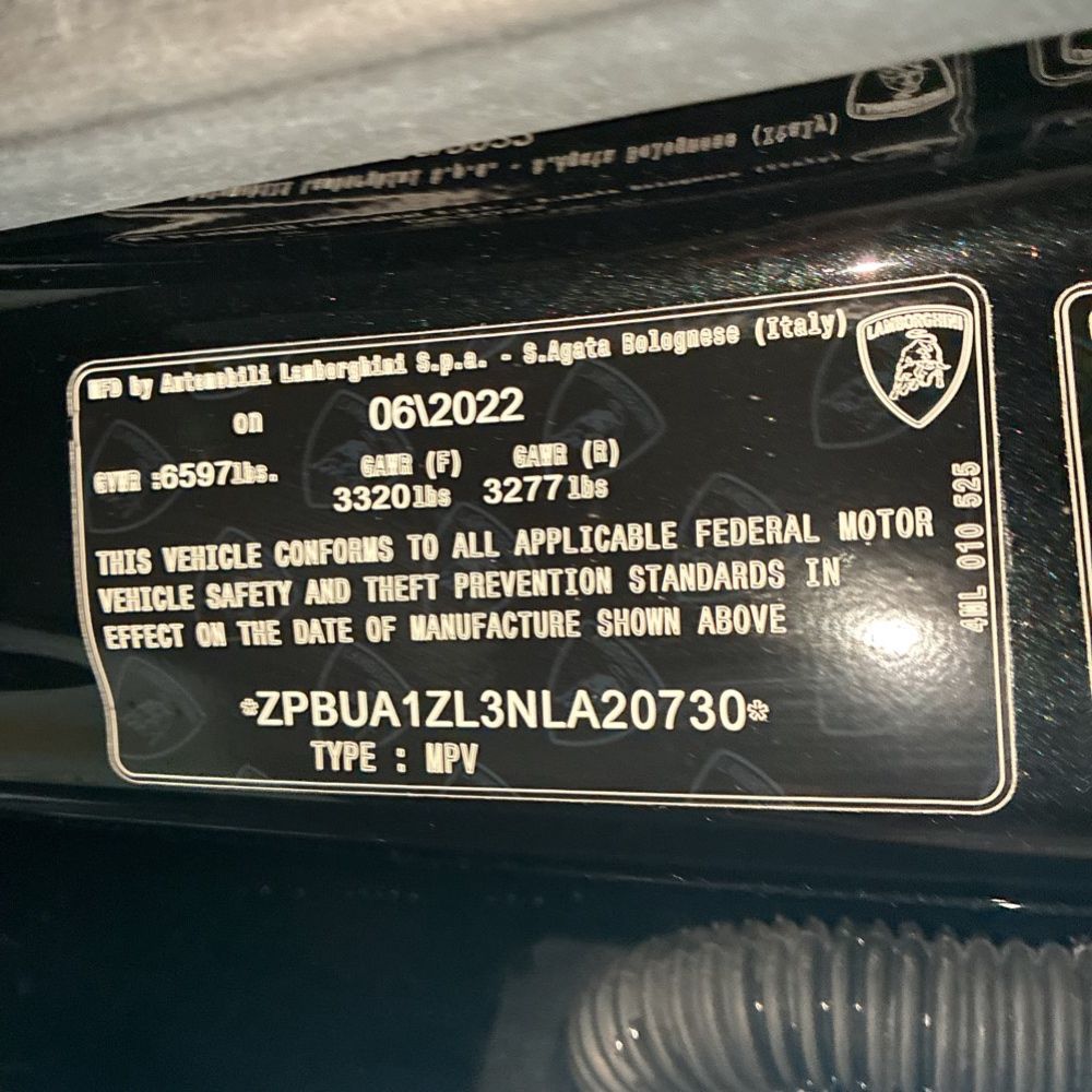 2022 Lamborghini Urus