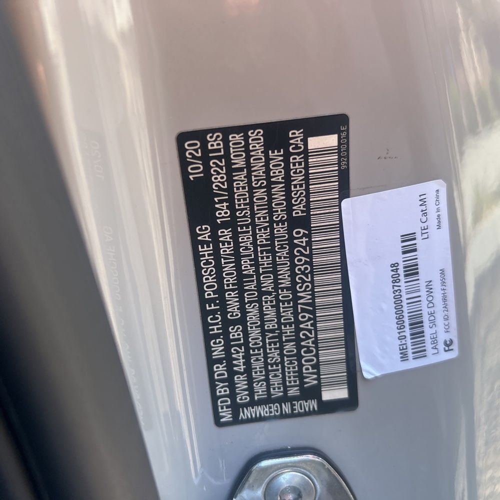 2021 Porsche 911 Carrera