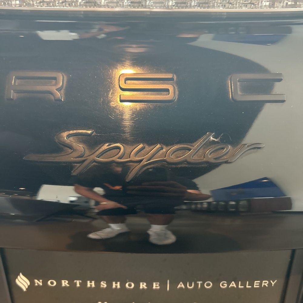 2016 Porsche Boxster Spyder