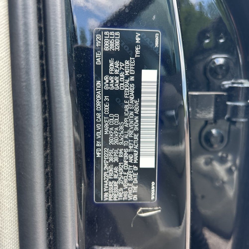 2021 Volvo XC90 T6 Inscription 7 Passenger
