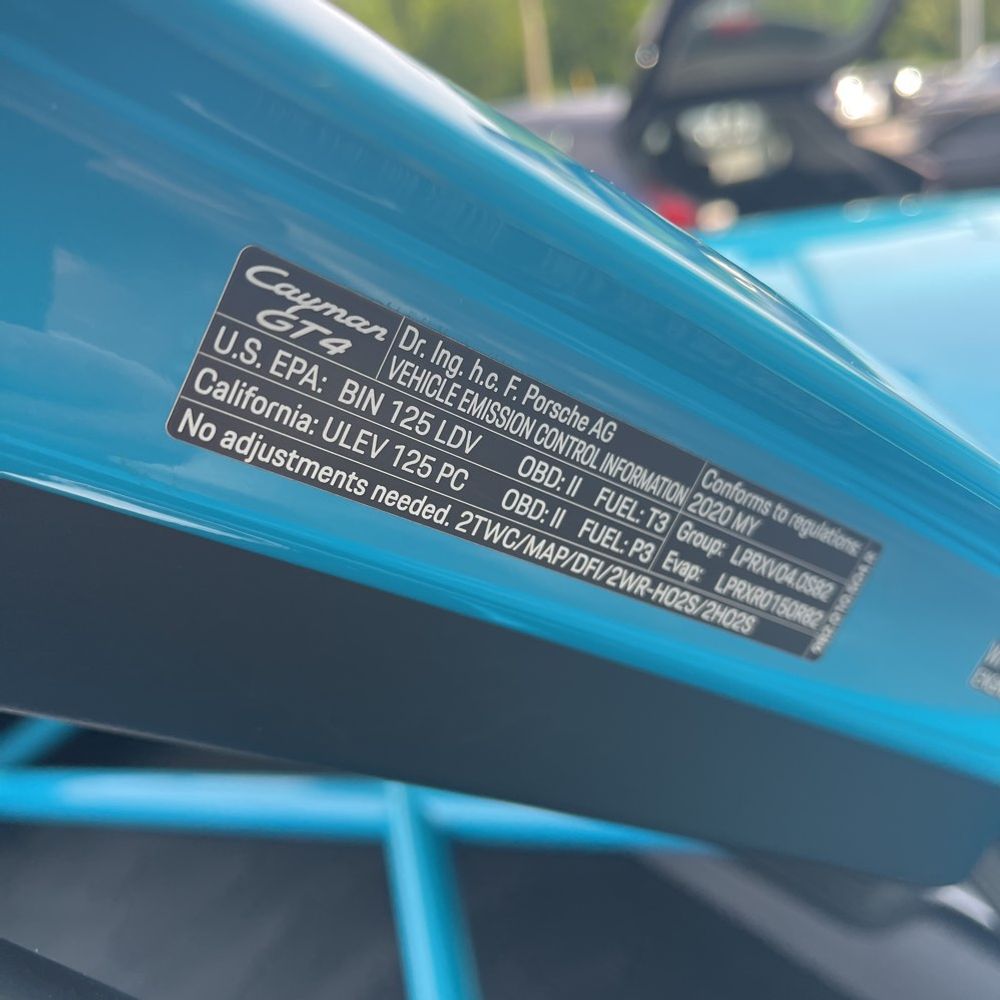 2020 Porsche 718 Cayman GT4