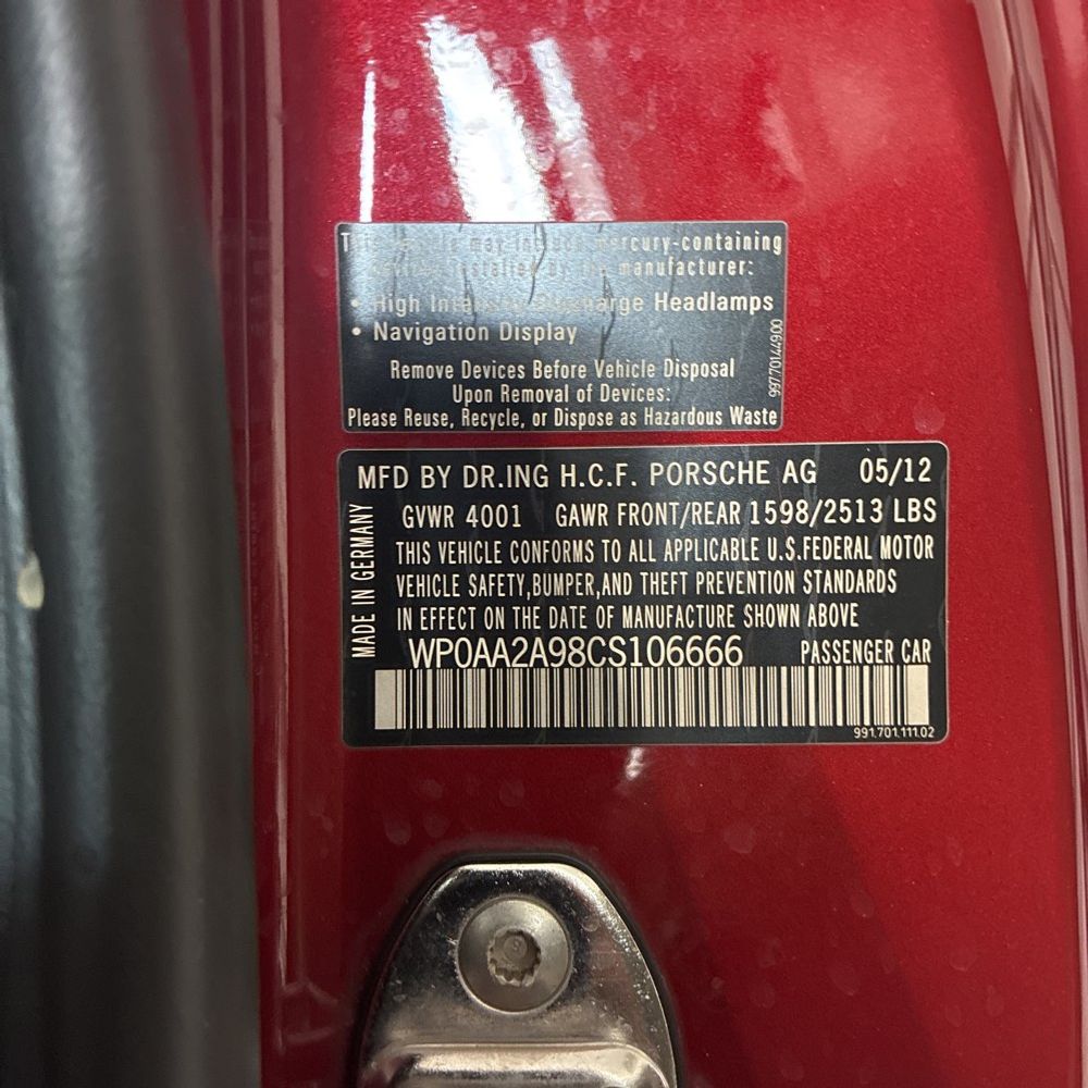 2012 Porsche 911 Carrera