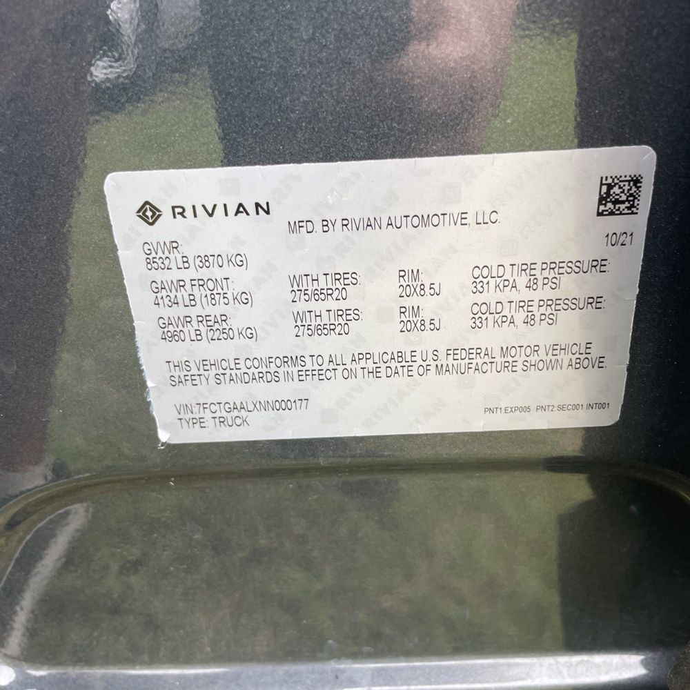 2022 Rivian R1T Launch Edition