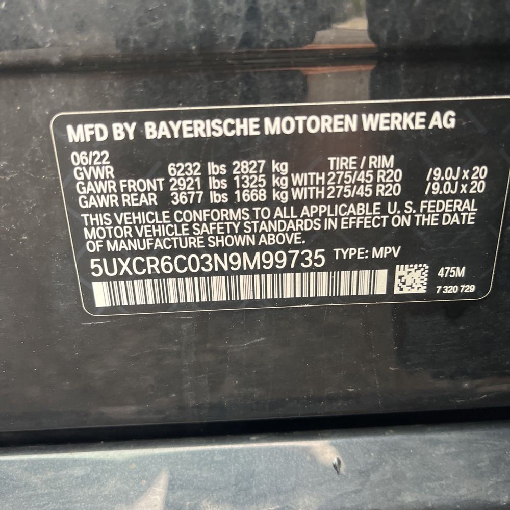 2022 BMW X5 xDrive40i