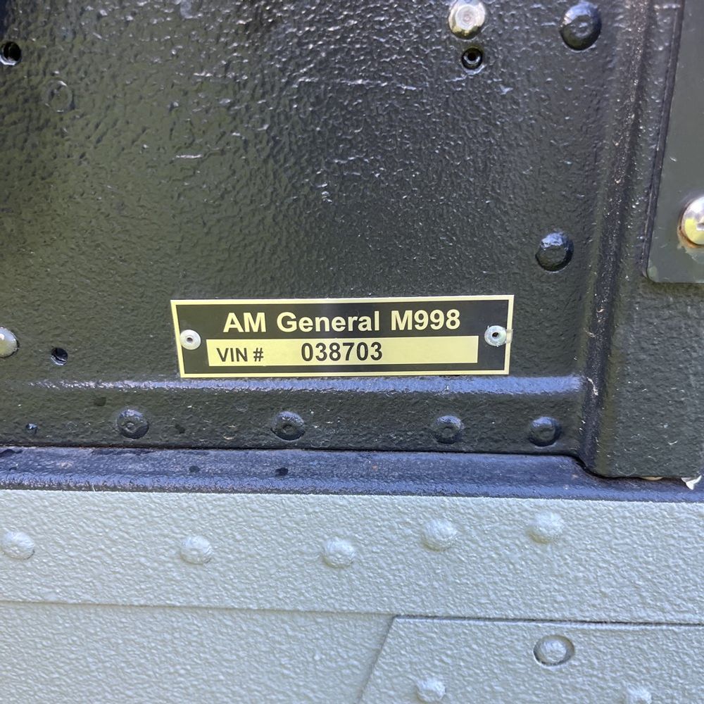 1987 Am General Humvee H1