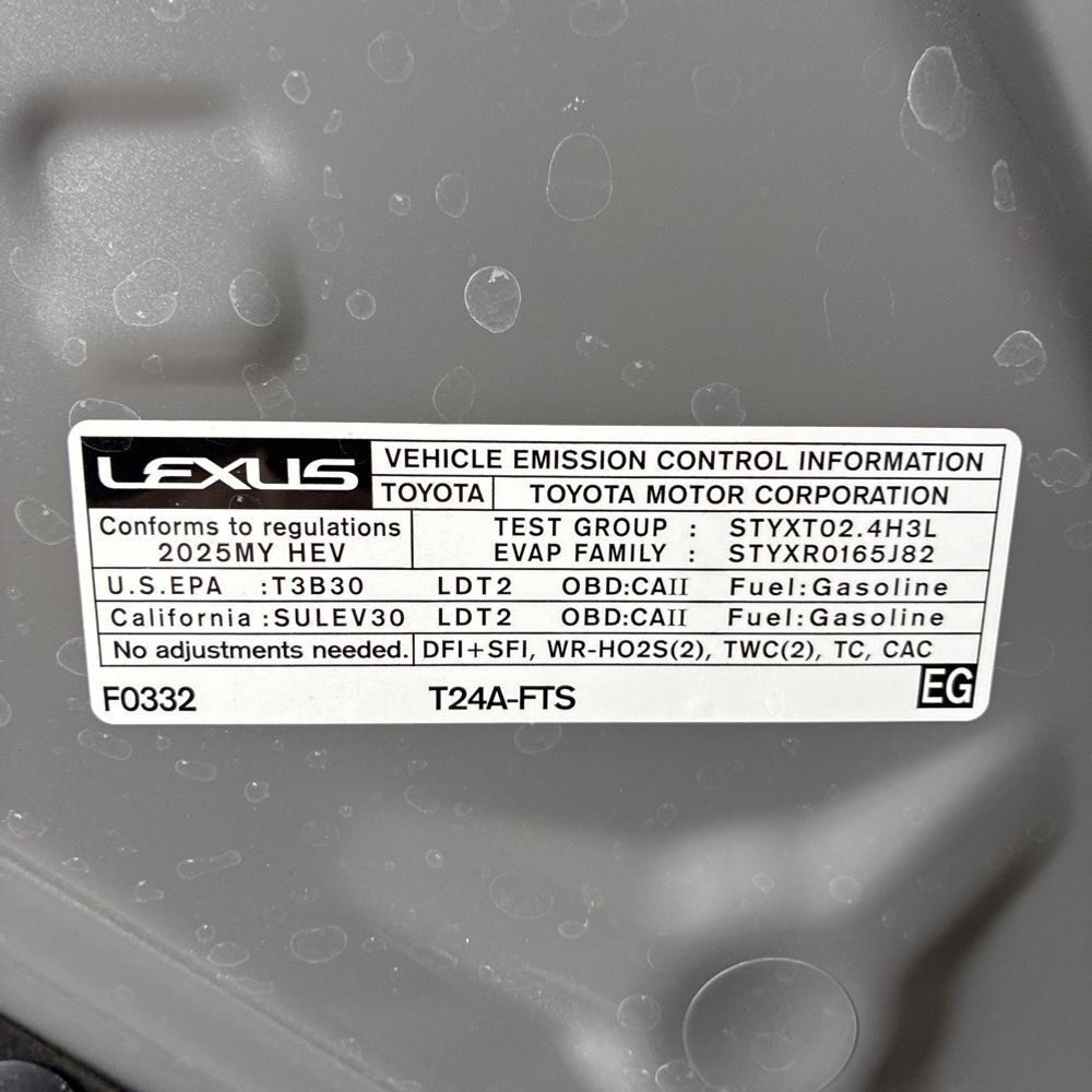 2025 Lexus RX 500h F SPORT Performance