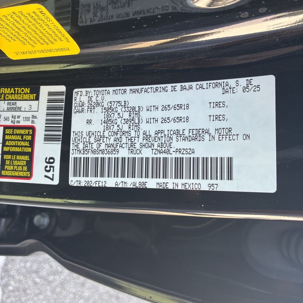2025 Toyota Tacoma TRD Sport