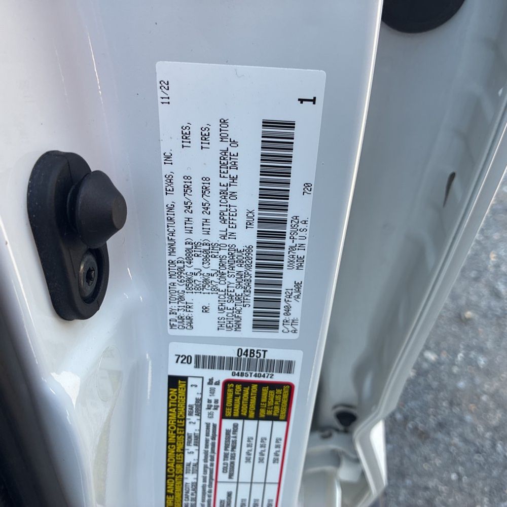 2023 Toyota Tundra SR
