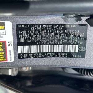 2019 Toyota CAMRY LE thumbnail 52