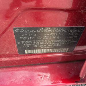 2011 Hyundai SONATA GLS 缩略图 51