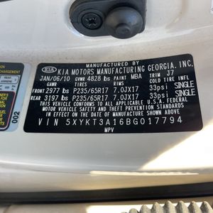 2011 KIA SORENTO LX 照片 50
