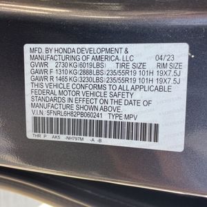 صورة مصغرة 54 لـ 2023 Honda ODYSSEY TOURING