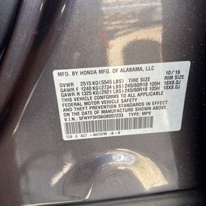 2016 Honda PILOT EX-L — миниатюра 52