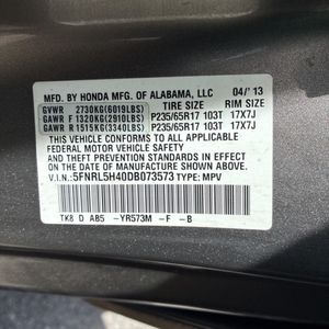 2013 Honda ODYSSEY EX 缩略图 49
