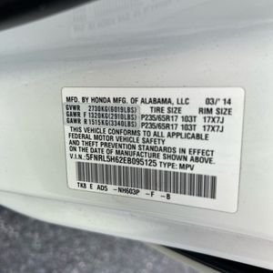 2014 Honda ODYSSEY EX-L — фото 44