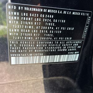 صورة مصغرة 54 لـ 2018 Volkswagen TIGUAN 2.0T SE 4MOTION