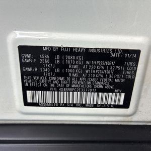 2014 Subaru OUTBACK 2.5I LIMITED 缩略图 55