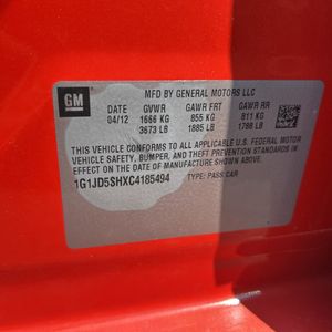 صورة مصغرة 51 لـ 2012 Chevrolet SONIC LT