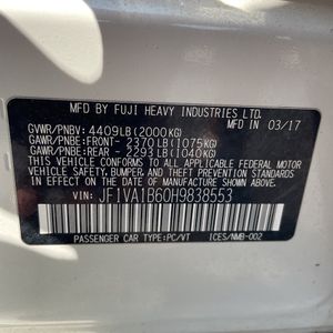 2017 Subaru WRX BASE — миниатюра 51