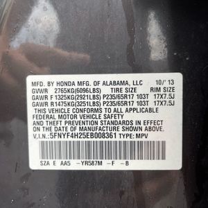 2014 Honda PILOT LX 照片 51