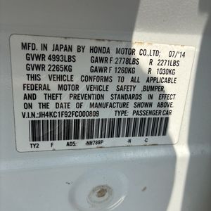 2015 Acura RLX W/ADVANCE 缩略图 54