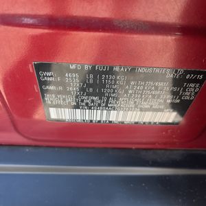 2016 Subaru OUTBACK 2.5I thumbnail 52