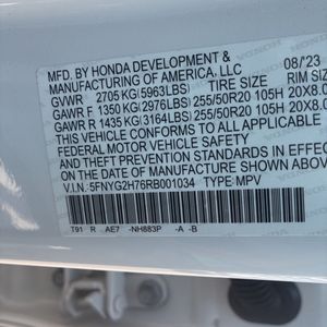 2024 Honda PILOT TOURING 缩略图 51