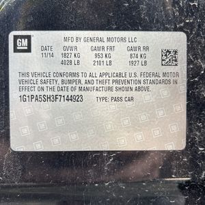 2015 Chevrolet CRUZE LS AUTO — миниатюра 46