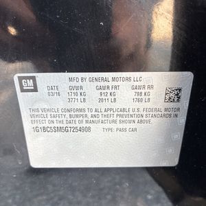 2016 Chevrolet CRUZE LS AUTO — миниатюра 51
