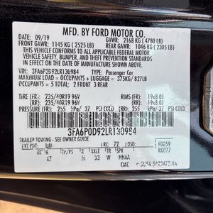 2020 FORD FUSION TITANIUM — миниатюра 51