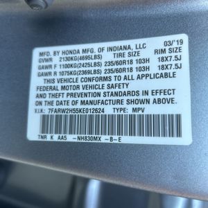 2019 Honda CR-V EX — миниатюра 53