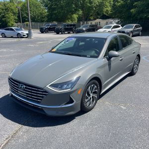 HYUNDAI SONATA HYBRID BLUE - 1