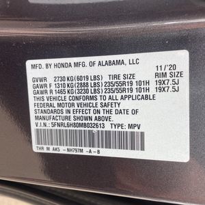 2021 Honda ODYSSEY TOURING thumbnail 56