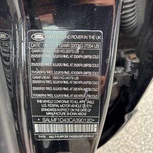 2012 LAND Rover RANGE ROVER HSE LUX thumbnail 54