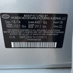 2015 Hyundai SONATA SE — миниатюра 50